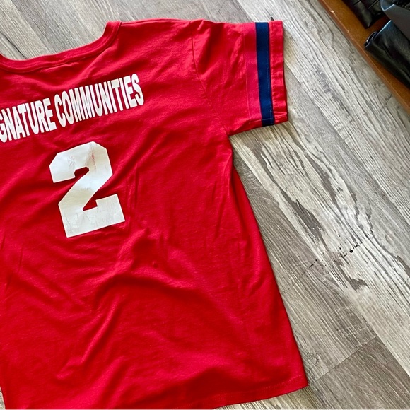 Vintage 1990s Cleveland Indians Chief Wahoo Print Red Amateur Baseball T-Shirt - Picture 12 of 15